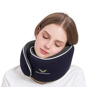 ComfoArray Travel Pillow, Neck Pillow for Airplane and Car. New Upgrade in 2019,Wider Adjustable Range, Suitable for Everyones Size. Enhanced Front Support Effect.A Whole Set of Travel Kit.