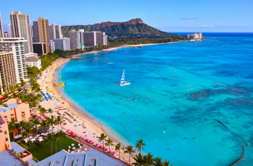 15 Best Travel Destinations for January-Waikiki Beach Hawaii